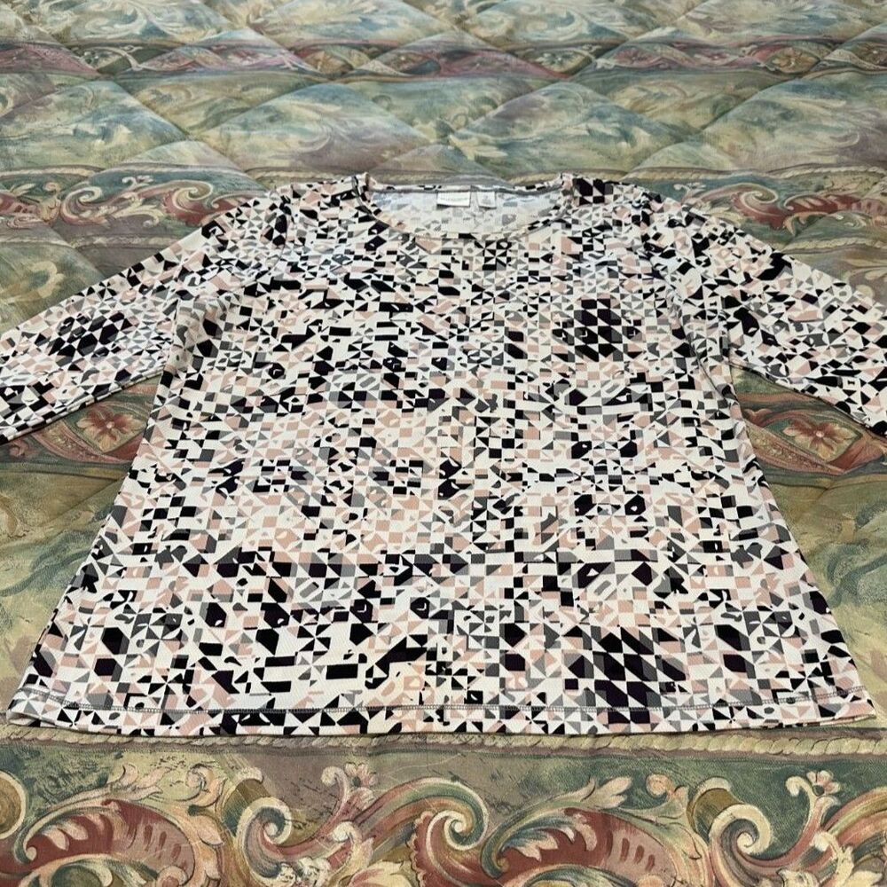 Chico's Geometric Patterned Top, Weekends by Chico’s